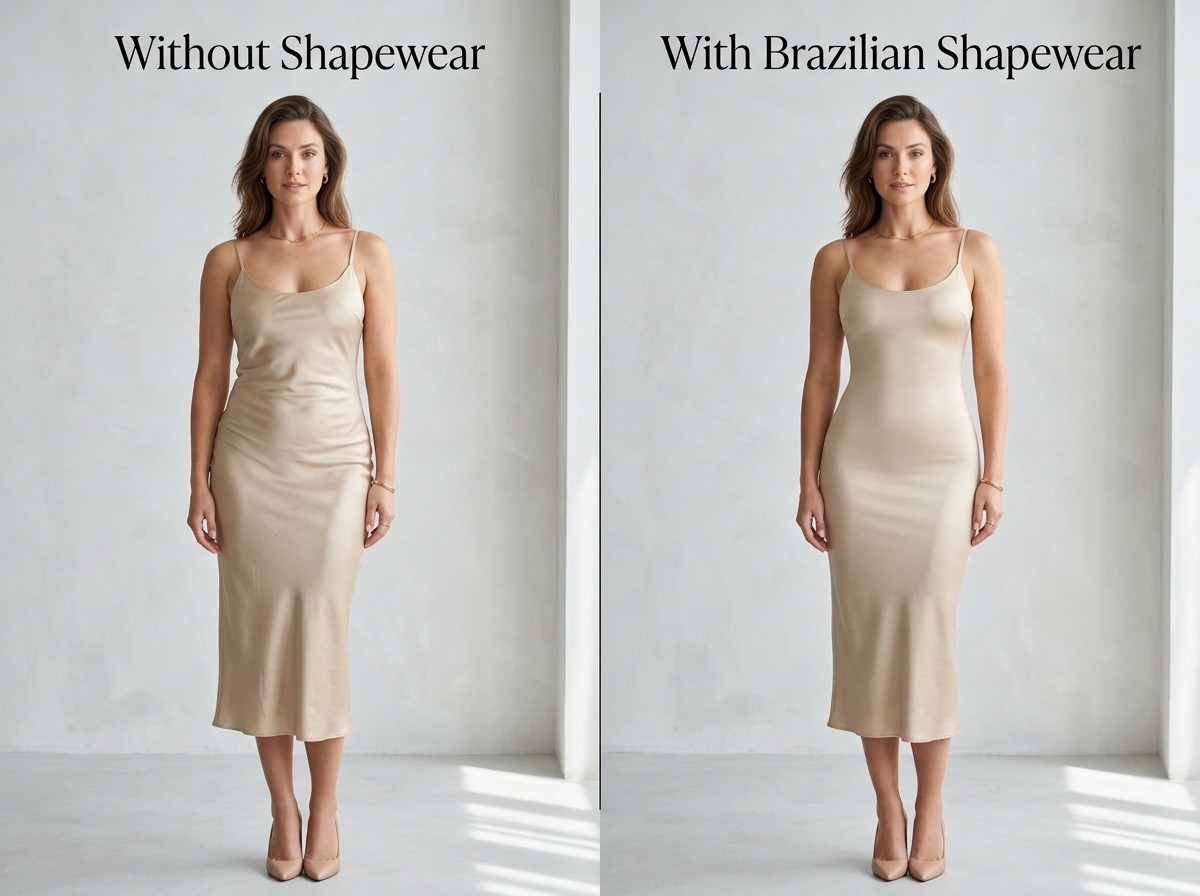 Before and After Brazilian Shapewear Transformation